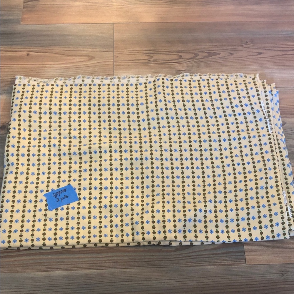 Vintage Concord Fabrics approx 3 yards apples Cottagecore  Country